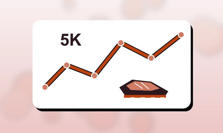 Runner pacing a 5K effort on a track