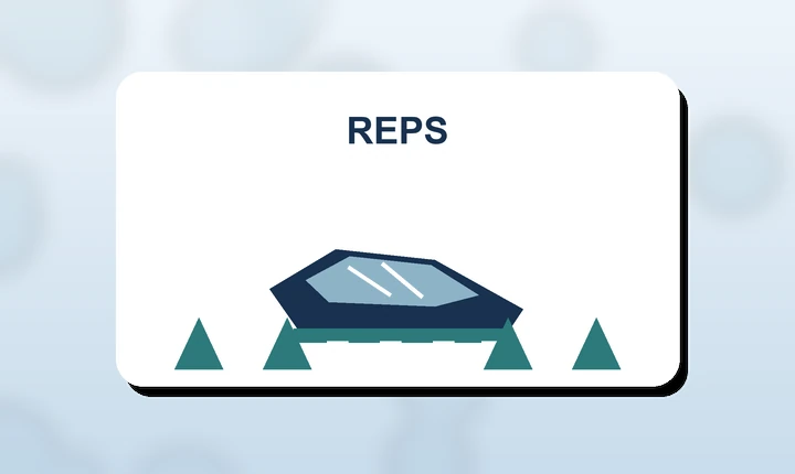 Illustration of a runner passing interval cones