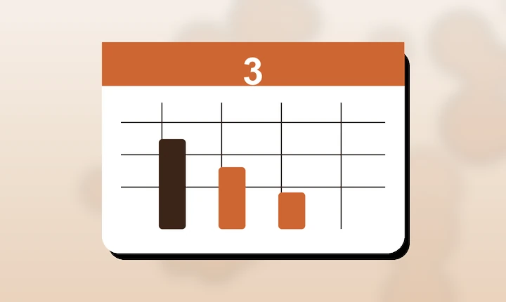 Illustration of a three-week marathon taper calendar